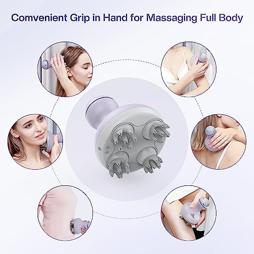 COMFIER Electric Scalp Massager with Mutlti-Modes Vibration, Portable Handheld Head Scratcher for Hair Growth,Waterproof Head Massager for Full Body,Dog Cat Massager for Deep Clean and Stress Relax - Image 4