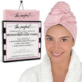 Microfiber Hair Towel Wrap for Women – Large Fast Drying Hair Towel with Patented Clip – Anti-Frizz, Super Absorbent, Silky Smooth Microfiber – Plopping Hair Wrap for Curly, Wavy & Straight Hair by THEPERFECTHAIRCARE