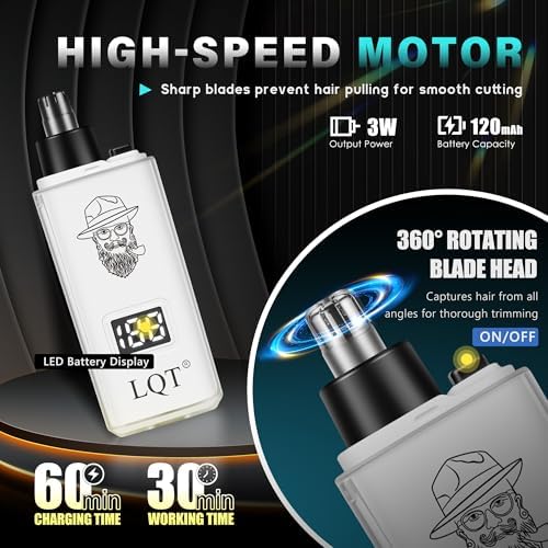 Hair Clippers for Men Rechargeable Cordless Beard Trimmer & Electric Shaver, Hair Cutting Kit with LCD Display Gift for Dad, Husband, Men - Image 5