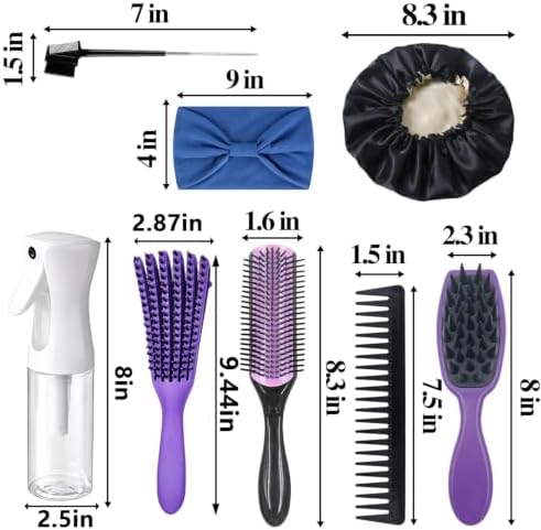 Detangling Brush Set for Curly Hair Afro America/African 3a to 4c Texture - Image 7