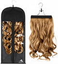 Hair Extension Hanger with Storage Bag Wig Holder Storage Bag Bundles Hairpieces Ponytail Wig Carrier Case by Unknown