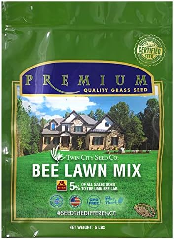 Bee Lawn Seed Mixture, 5 lb by TwinCitySeedCo
