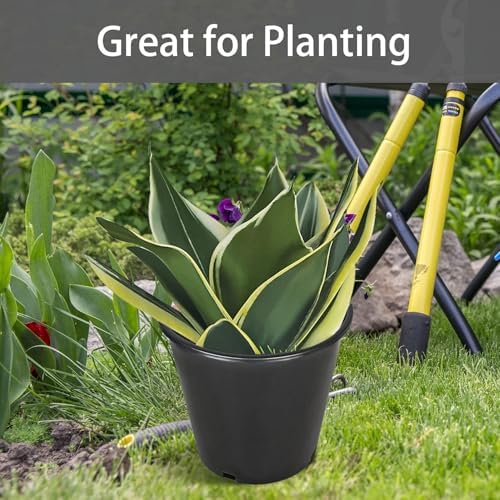 2 Gallon Nursery Pot 10-Pack Plastic Garden Planter Pots - Image 5