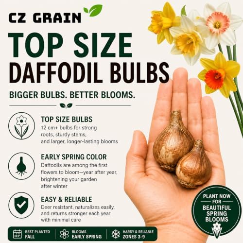 25 Large Flowering Mix Daffodil Bulbs – 12/14 cm Spring Garden Narcissus - Image 6