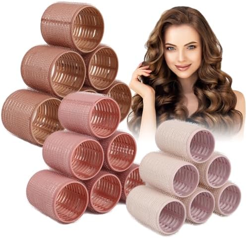 18pcs Ceramic Thermal Hair Rollers,Curlers for Long Medium Short Hair by xnicx