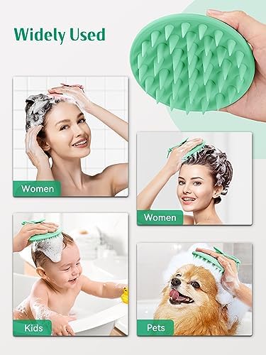 HEETA Silicone Scalp Massager Hair Scrubber Shampoo Brush for Hair Growth - Image 4