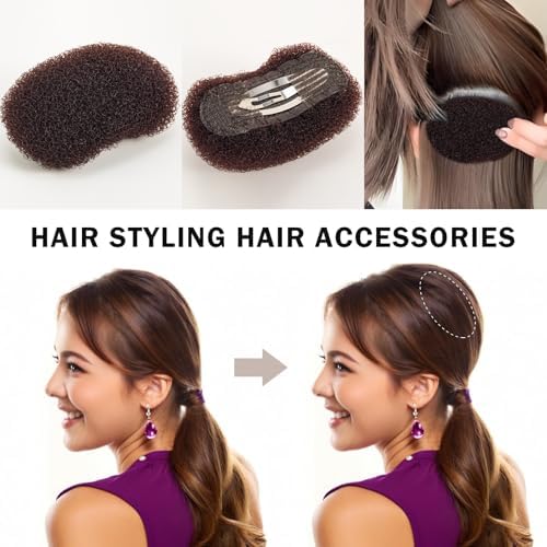 3PCs Volumizing Hair Sponge Inserts with Puff Cushion Clips - Image 4
