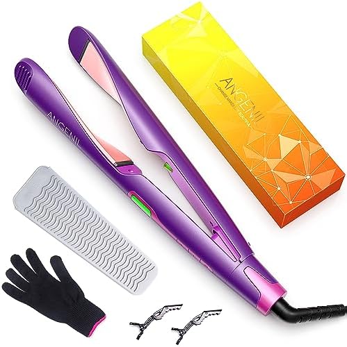 ANGENIL Pro Twist Flat Iron Curling Iron in One, Dual Voltage by ANGENIL