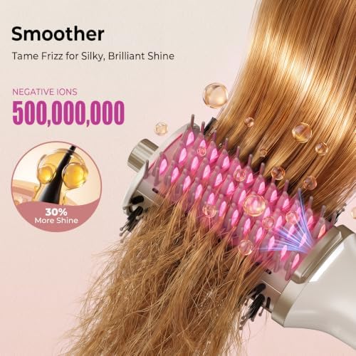 5-in-1 Blow Dryer Brush with Heated Comb - Image 3
