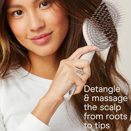 Conair Hair Brush Set, Scalp Care Detangling, 2-Pack, Grey Luxe - Image 5