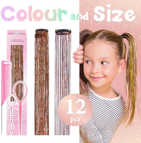 Hair Tinsel Clip in Coffee Brown Fairy Hair Tinsel Kit - Image 3