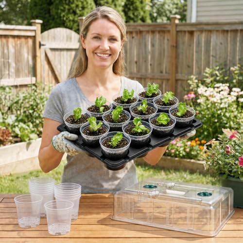 4 Inch Seed Starter Trays 2 Pack, 12-Cell - Image 4
