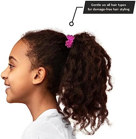24pc Flower-Shaped Bright Multicolored Twin Bead Ponytail Ball Elastics - Image 5