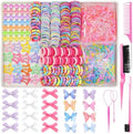 900 PCS Colorful Hair Ties for Girls Hair Accessories Set by Lizioo