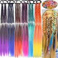 Girl hair accessories, children's colorful braided hair extensions by HUJIANWEN