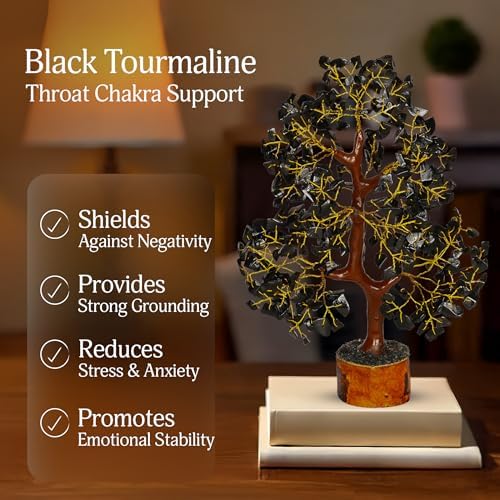 YATSKIA Black Tourmaline Crystal Tree, Birthday Gifts for Women, Mom & Friends, Handmade Crystal Tree of Life, Boho Room, Shelf & Office Desk Decor, House Warming Gifts - Image 3
