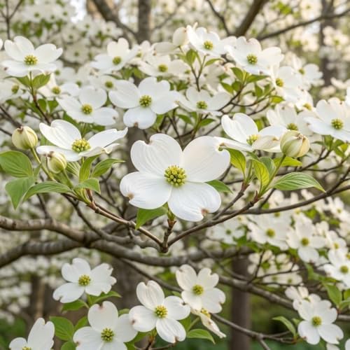White Flowering Dogwood Tree - Cornus Florida in Quart Pot - 6-12" Tall, Live Tree for Pollinator Gardens and Patios - Image 7