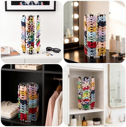 Bow Organizer for Girls - Large Capacity Hair Clip Organizer, Effortless Hair Bow Holder for Home Dresser, Perfect for Gifting, Essential Storage Solution for Girls (Black) - Image 6