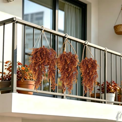 RECUTMS 3Pcs 31.5" Artificial Monkey Hanging Plants Fake Hanging Vine Plant - Image 7