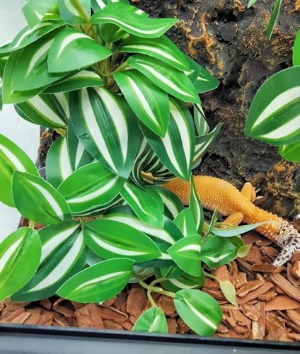 Fake Reptile Plants for Terrarium,Hanging Plant with Suction Cup - Image 6