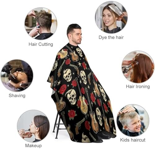 Women Barber Hairdressing Cape Adjustable Salon Cape Apron for Makeup Artist Beautician - Image 3