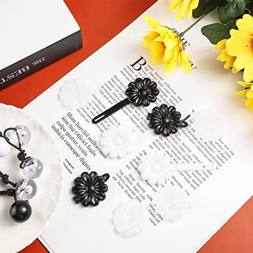 Jutom 72 Pcs Hair Barrettes Balls for Girls Self Hinge Hair Ties Bubble - Image 5