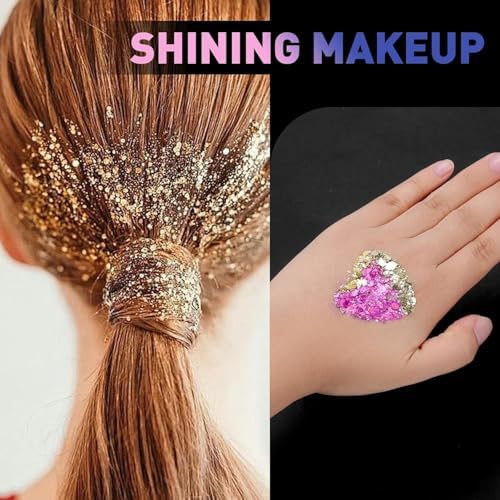 AROIC 40 Colors Body Glitter, Holographic Eyeshadow Sparkles Face Glitter - Image 7
