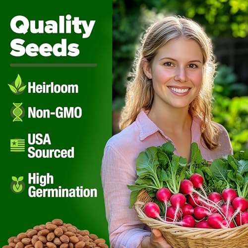 HOME GROWN Root Vegetable & Pepper Seed Kit – 6,929+ Non-GMO USA Seeds – Includes Tendersweet Carrot (6,000), Cherry Belle Radish (800) & Jalapeno Pepper (129) – Heirloom, High Germination - Image 7