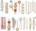 Mehayi 20 PCS Pearl Hair Clips Set Fashion Korean Acrylic Resin Hair Barrettes, Bobby Pins Hairpins for Women and Ladies Girls Headwear Styling Tools, Hair Accessories for Decorative Party Wedding by Mehayi
