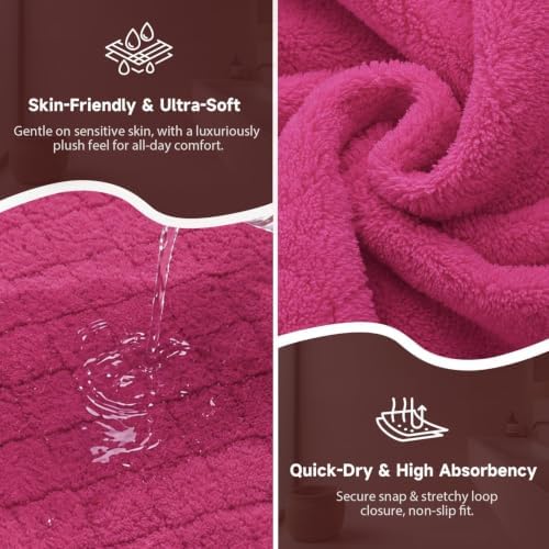 Oversized Bath Towel Wrap for Women with Plus Size Hair Dry Towel Set - Image 4