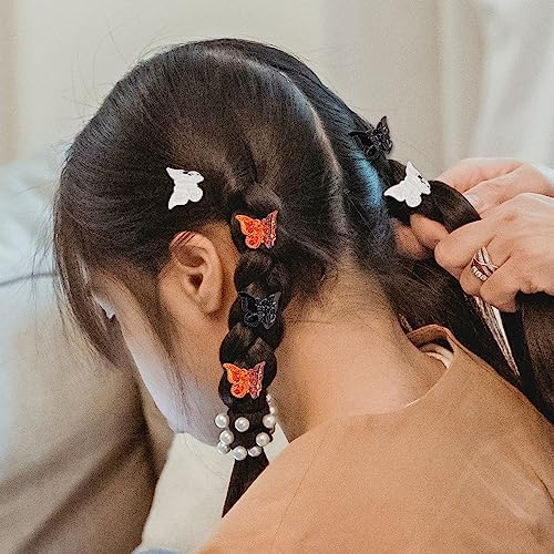 100 Pieces Assorted Color Butterfly Hair Clips, Beautiful Mini Butterfly Hair Clips Hair Accessories for Women and Girls (Black， white， brown) - Image 7