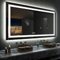 LOAAO 72"X40" RGB LED Bathroom Mirror with Lights, UL Listed by LOAAO