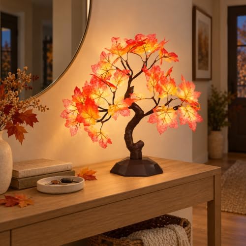 Tabletop Bonsai Light Tree with Decorative Branch - Image 6