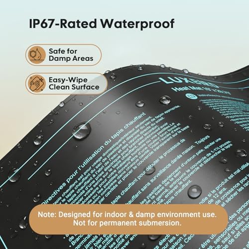 LUXBIRD Seedling Heat Mat for Plants, 4 Pack 10"x20.75" UL & MET Certified - Image 7