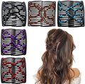 5 Pieces Stretchy Magic Hair Comb Adjustable Elastic Comb Clip for Women Girls No Crease Hair Pins Vintage Bun Maker for Curly Thick Wavy Hair Ponytail by Suptizizkz