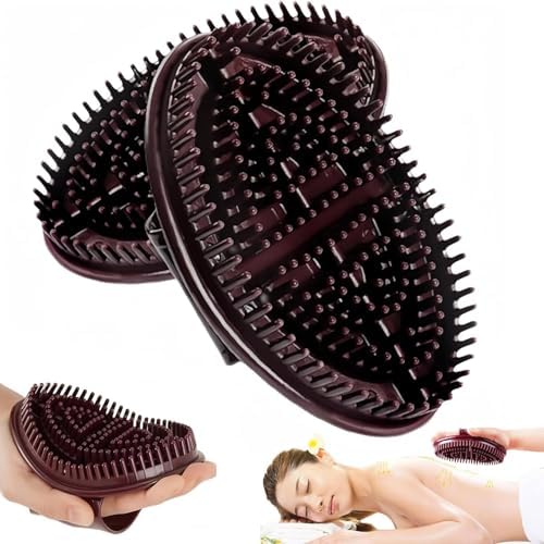 2 Pcs Meridian Brush Massage Brush, Beauty Salon Professional Custom Meridian Brush, Acupressure Meridian Brush, Meridian Scalp Massage Brush, Full Body Relaxation Comb by OTXKXBLP