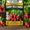 100 Cherry Belle Radish Seeds | Fast Growing Vegetable Seeds for Planting by CZGrain