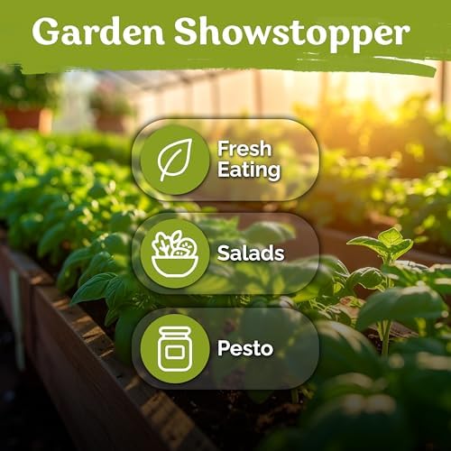 3,600 Genovese Basil Heirloom Herb Seeds for Planting, Ocimum Basilicum - Image 6