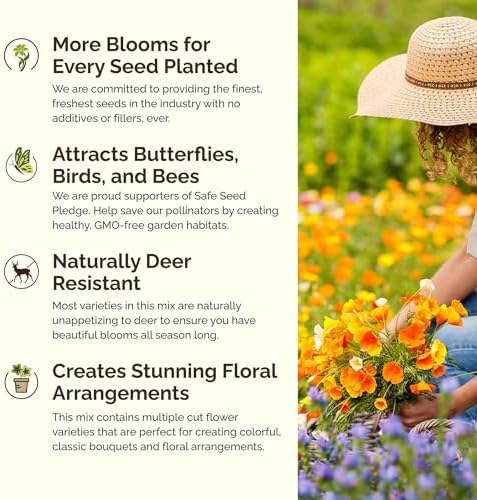 Eden Brothers Utah Wildflower Mixed Seeds for Planting, 1 lb - Image 4