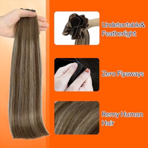 Full Shine Genius Weft Hair Extensions Human Hair 24 Inch 60g - Image 3