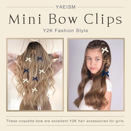 30PCS Bow Hair Clip Brown Mini Bows Non-Slip Hair Bows Satin Small Hair Clips Cute Barrettes for Women Girls - Image 5
