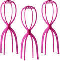 Dreamlover Wig Stand Tall 19.7 Inches for Long Wigs, Hot Pink, 3 Pack by Dreamlover