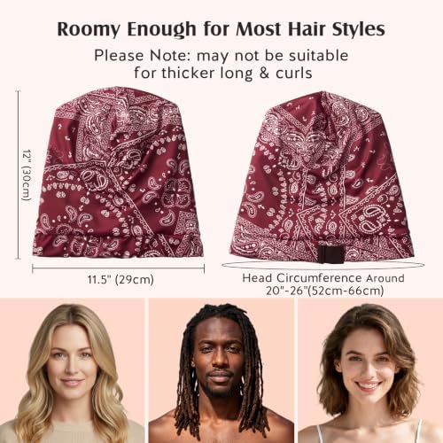 YFONG Silk Lined Bonnet for Sleeping Women Men, 22 Momme Mulberry Sleep Cap - Image 5