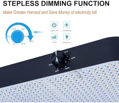 FECiDA Dimmable LED Grow Tent Light for 2x4 3x3 ft Coverage - Image 4