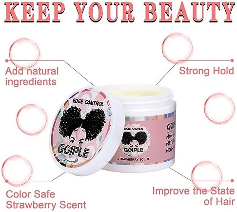 Edge Control Wax for Women Strong Hold Non-greasy Smoother Gel, Styling for Black Hair No Flaking, White Residue, Braiding Braid Mouss Shine and Smooth - Image 6