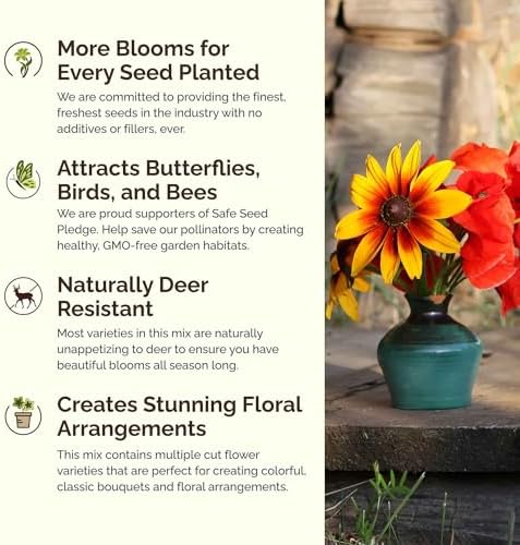 Eden Brothers Louisiana Wildflower Mixed Seeds for Planting, 1 lb - Image 4