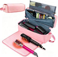 Hair Tools Travel Bag with Heat Resistant Pad, Double-Layer Travel Carrying Case for Straightener, Curling Iron, Hair Dryer, Portable Organizer by FAMOPLAY