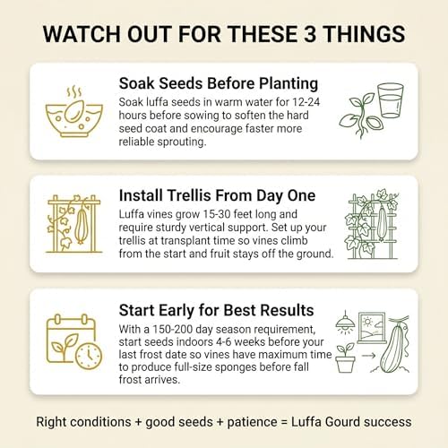 40 Loofah (Luffa) Gourd Seeds for Planting - Dual-Use Sponge and Edible Vine, Heirloom, Non-GMO, USA Grown by RDR Seeds - Image 7