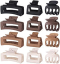 SMKSL 12 Pcs Hair Claw Clips for Women & Girls 3 Styles Hair Accessories by SMKSLHAIRCLAWCLIP