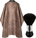 Professional Hair Cutting Cape with Neck Duster Brush, Salon Barber Cape, Hairdressing Accessories by Borogo